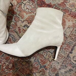 Rag&Bone White leather with grey suede Ankle Boots